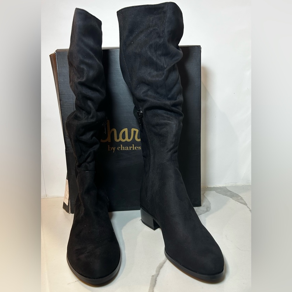 Stylish Charles David knee-high boots in black